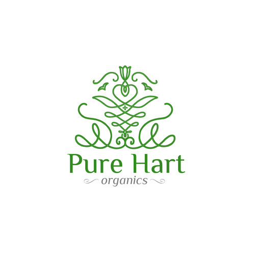 Spiritual brand with the title 'Pure Hearth Organics'