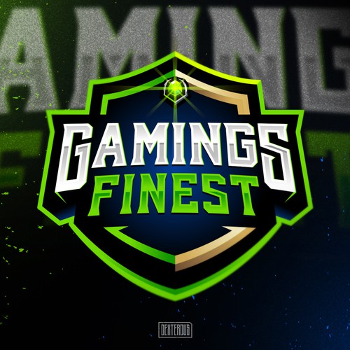 Neon design with the title 'Gamings Finest'