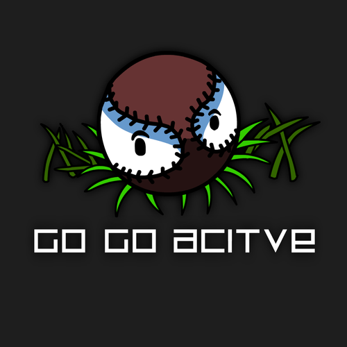 Field logo with the title 'Sports Logo : GO GO ACTIVE'