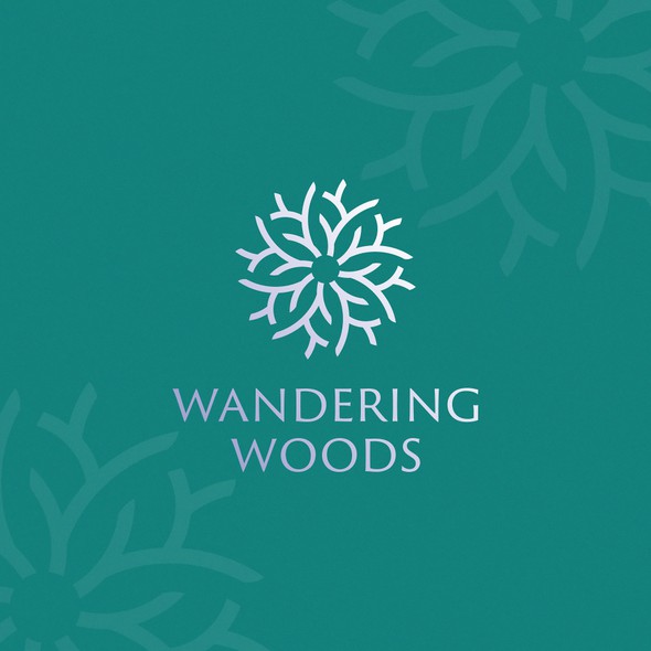 Wander logo with the title 'Logo design'