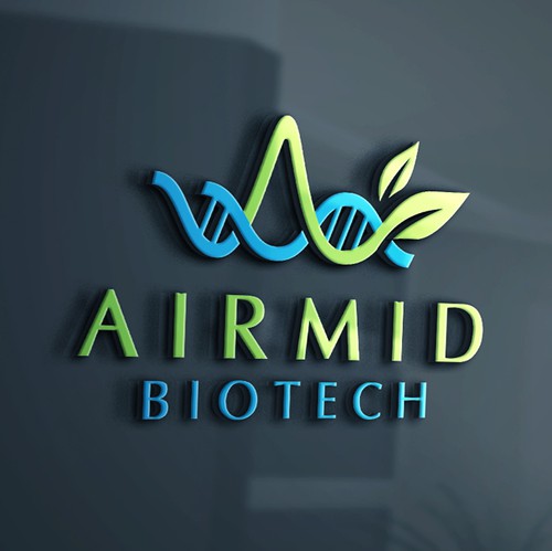 Disease awareness logo with the title 'Modern logo for Biotech'