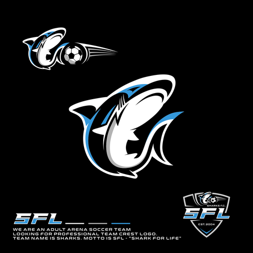 Shark logo with the title 'SFL ( Shark For Life )'