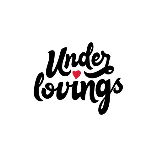 Type design with the title 'under lovings'
