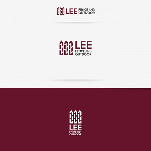 Leaf design with the title 'Lee Fence and outdoor '