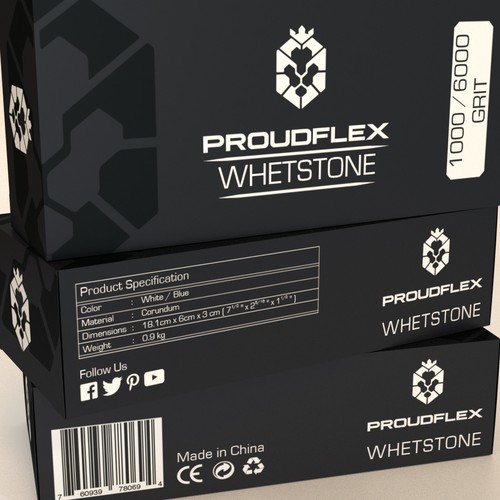 Kitchen packaging with the title 'Whetstone box'