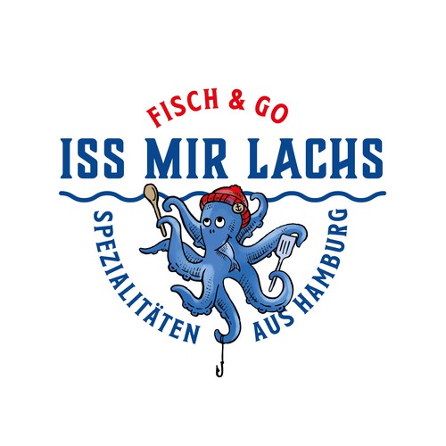 Food truck design with the title 'Logo for a foodtruck'