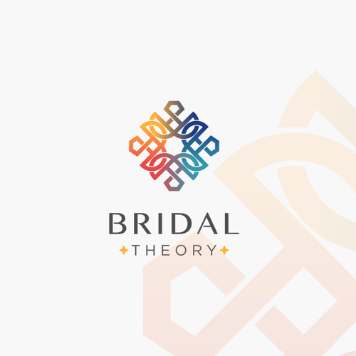 Bridal design with the title 'Modern logo for Bridal Theory'
