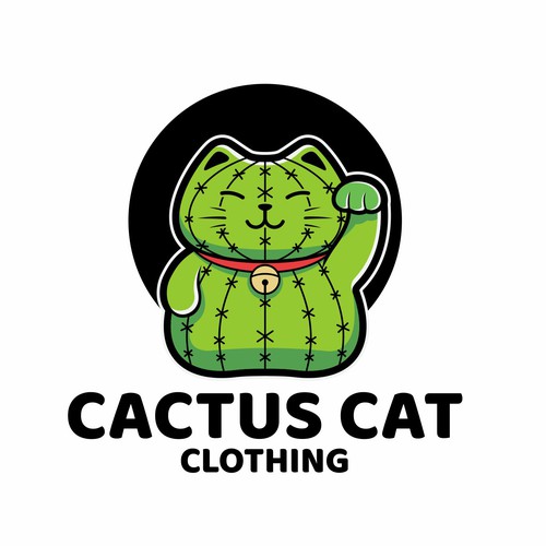 Cub logo with the title 'Cartoon logo for Cactus Cat'