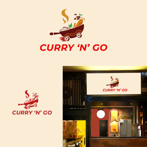 Curries logo with the title 'CURRY N' GO'