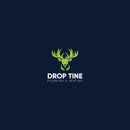Plumbing logo with the title 'Drop Tine Plumbing & Heating'
