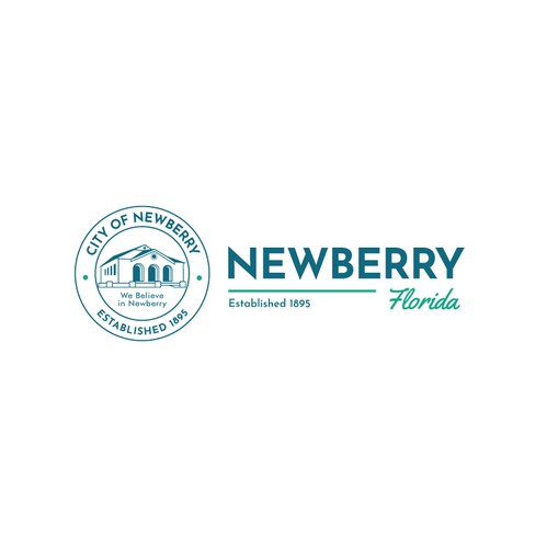 Seal design with the title 'Logo for the City of Newberry, Florida'