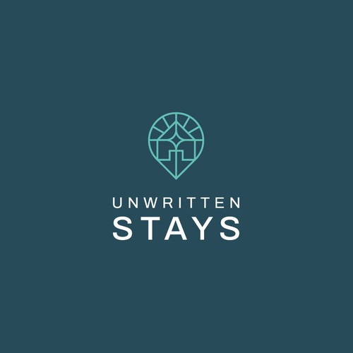 Real logo with the title 'unwritten stays'