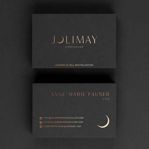 Contemporary design with the title 'Minimalist business card'