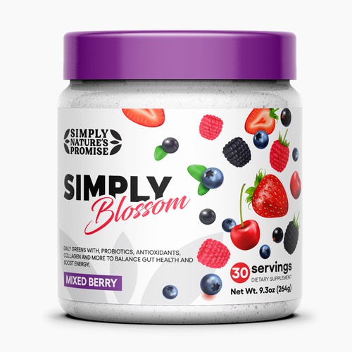 Sticker label with the title 'Packaging label design for Jar'