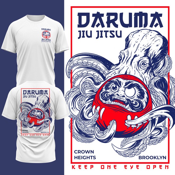 Bold t-shirt with the title 'Daruma Jiu Jitsu'