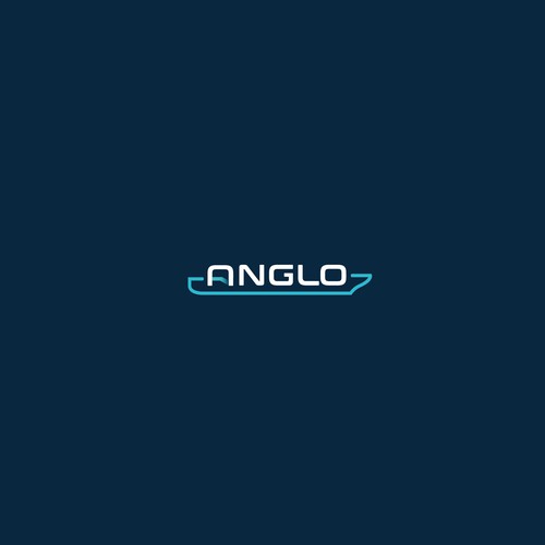 Global cargo logo with the title 'logo concept for ANGLO,  cargo ship company'