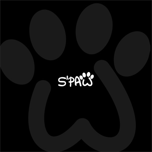 Paw design with the title 'SPAW Logo'
