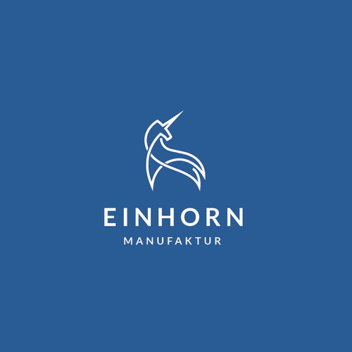 Internet logo with the title 'Einhorn Manufaktur'