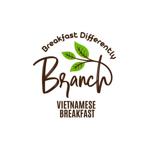 Breakfast logo with the title 'branches Vietnams breakfast'