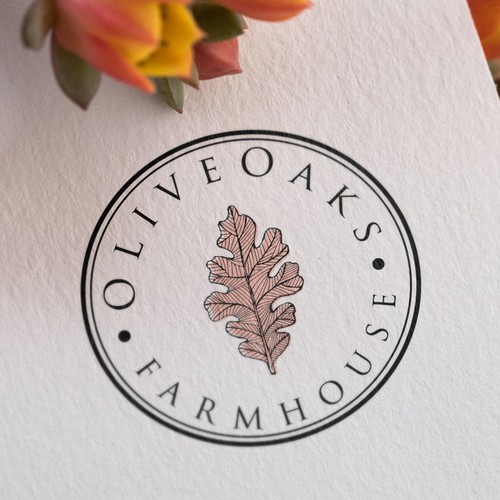 Oak leaf logo with the title 'olive oaks'