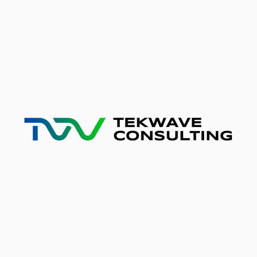 Wave logo with the title 'Logo designs for Tekwave Consulting!'