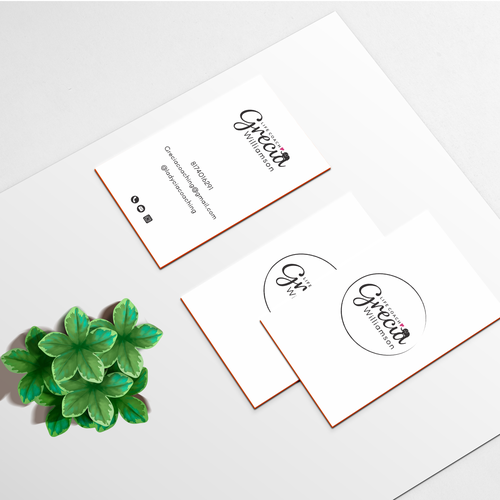 Woman brand with the title 'logo and business card'