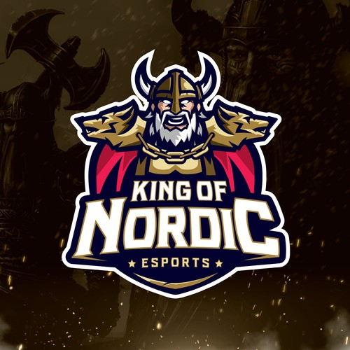 Esports logo with the title 'King Of Nordic - Esport Tournament'