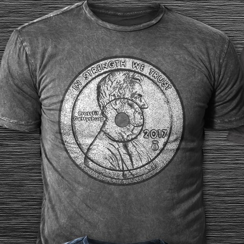 CrossFit t-shirt with the title 'Design Concept for a Cross-fit studio'