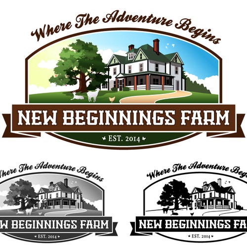 Hotel logo with the title 'NB Farms'