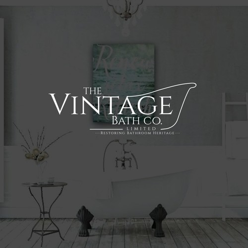 Antique logo with the title 'The Vintage Bath Company'