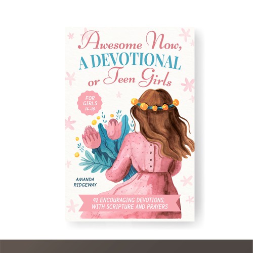 Girl book cover with the title 'Book cover design for teen girls '