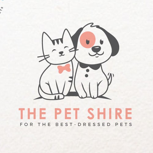 Product logo with the title 'Pet clothing '
