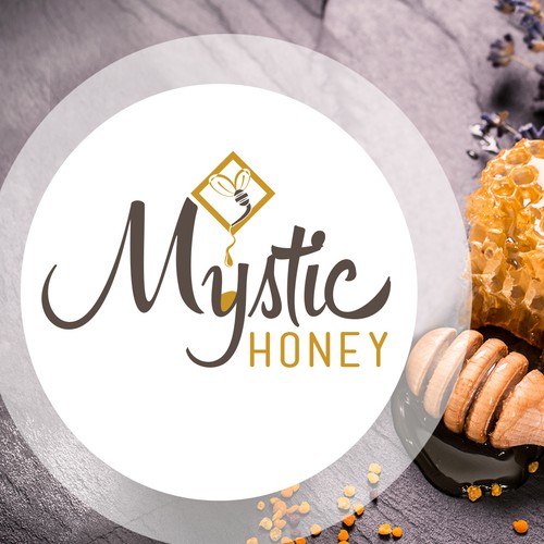 Honey logo with the title 'Honey Logo'