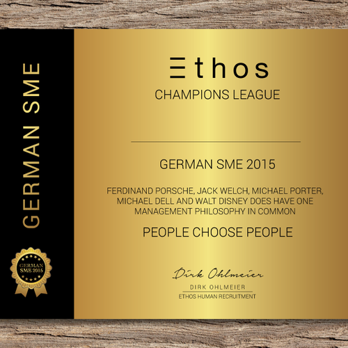 Certificate design with the title 'First Contact "Door Opener"'