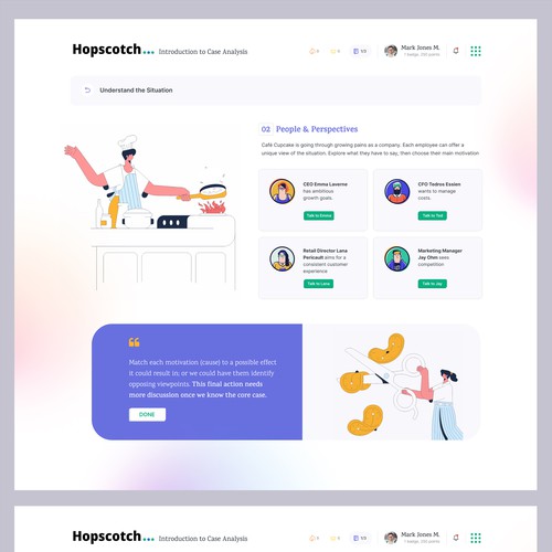 Digital website with the title 'Educational Platform Learning Online'