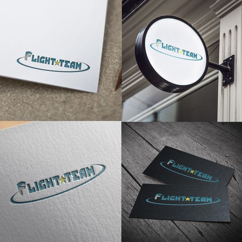 Ticket logo with the title 'Flight Team Logo'