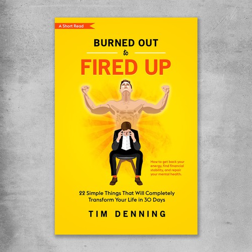 Financial book cover with the title 'Burned Out to Fired Up'