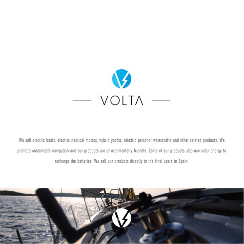 Boat brand with the title 'Concepto de logotipo'