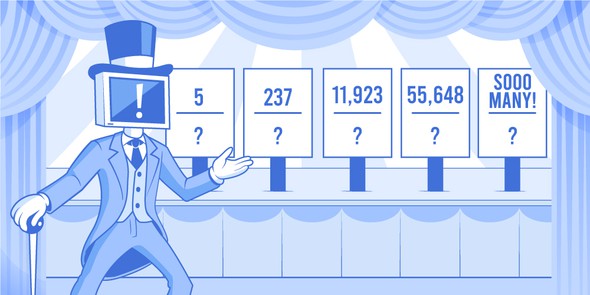 Humor artwork with the title 'Editorial-style newsletter illustration – surreal math theme'