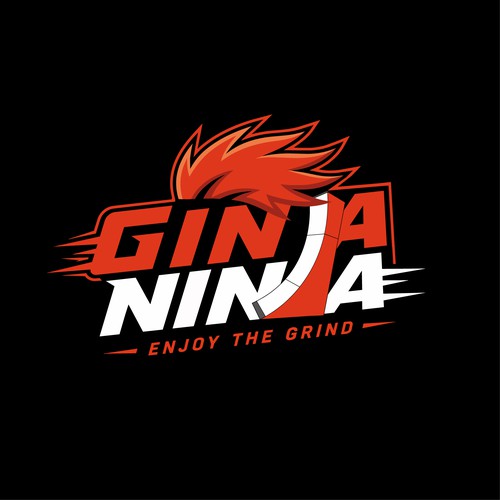 Parkour logo with the title 'GINJA NINJA'