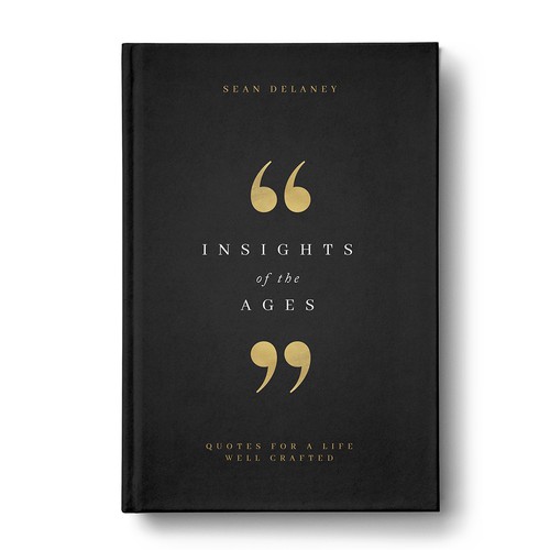 Typography book cover with the title 'Insights of the Ages '