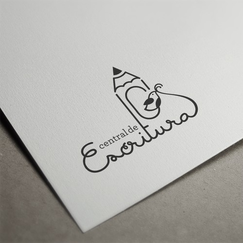 Writing logo with the title 'Logo Design Concept for a Creative Writing School'