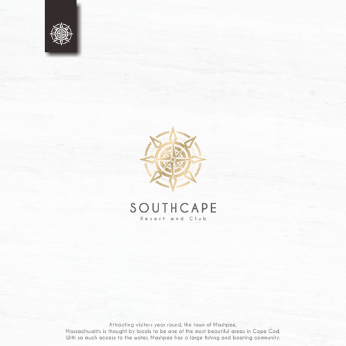 Nautical logo with the title 'Southcape Resort and Club Logo'