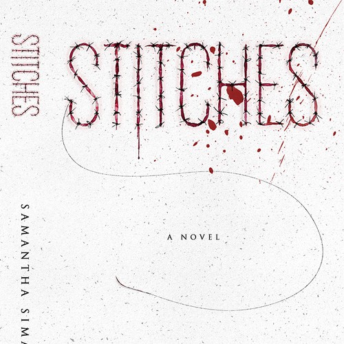 Dark book cover with the title 'Gritty mystery book cover'