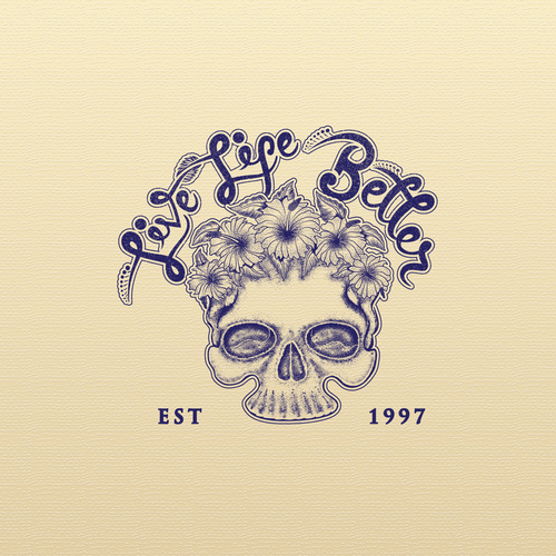 Paper artwork with the title 'Vintage hand made design.'