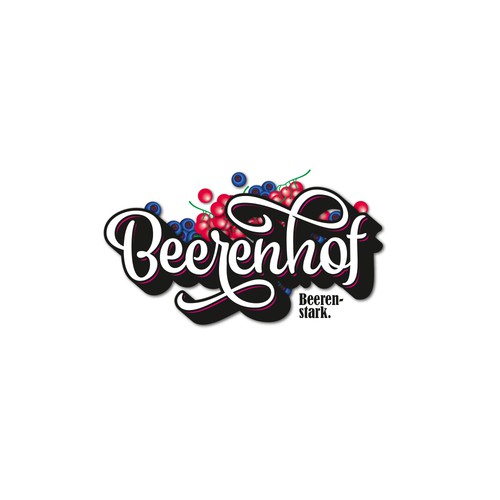 Adobe creative cloud logo with the title 'Logodesign für den Beerenhof'