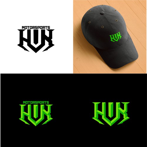 Motorsport logo with the title 'HVK MOTORSPORTS'