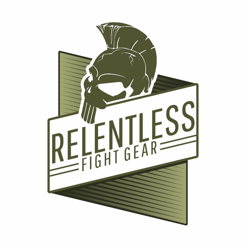 Jiu-jitsu logo with the title 'Relentless Fight Gear'