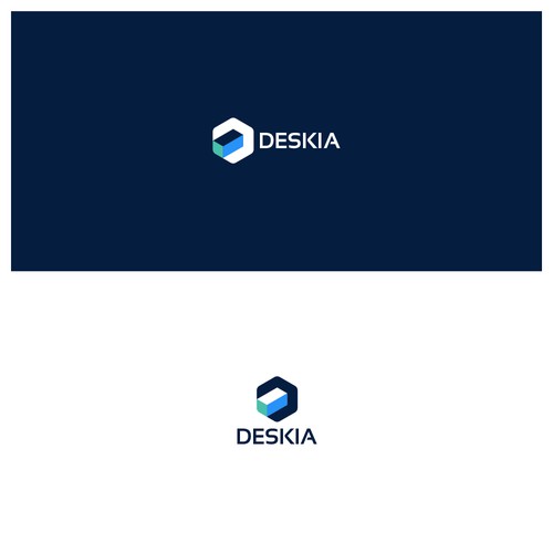 Cube design with the title 'Deskia'