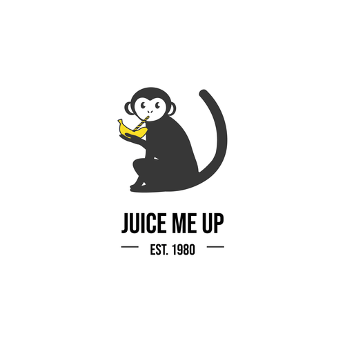 Juice bar design with the title 'Logo for a juice bar "Juice me up"'